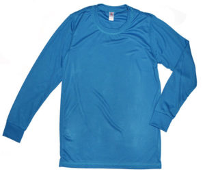 Long Sleeve Aqua Blue
